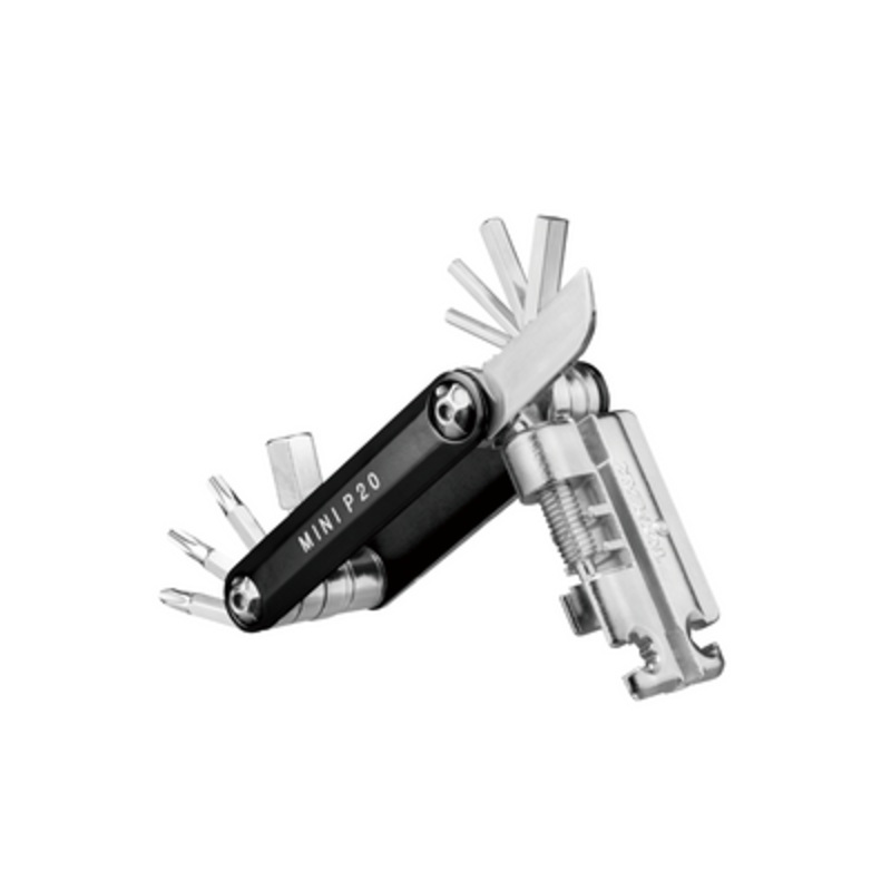 Topeak Mini P20|Topeak Multi Tool Mini P20 20 functions w/chainlink tool w/bag black