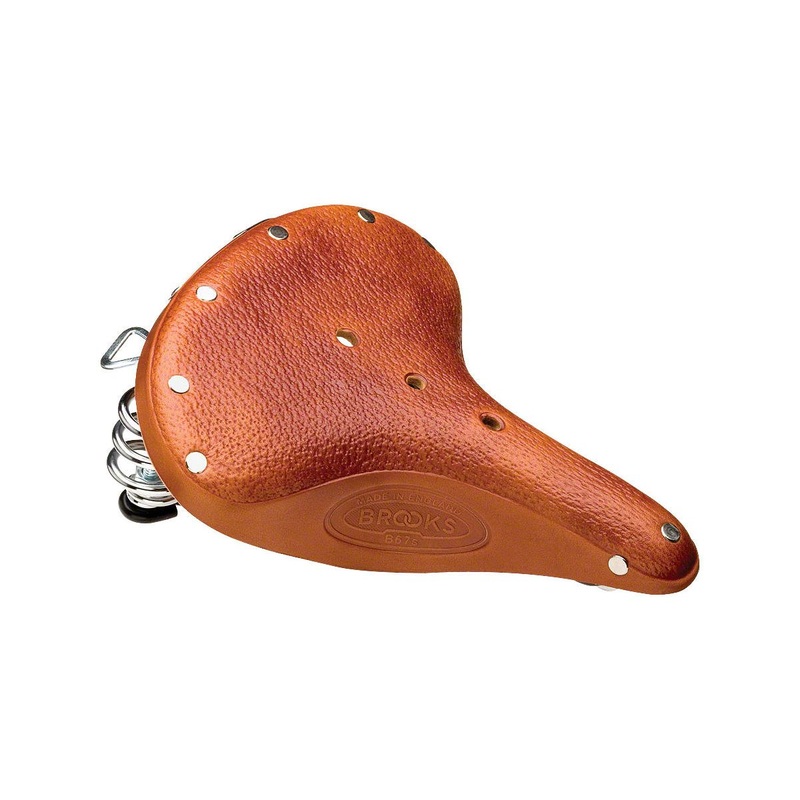 Brooks B67 S Women’s Saddle (Honey) (Black Steel Rails) (210mm)