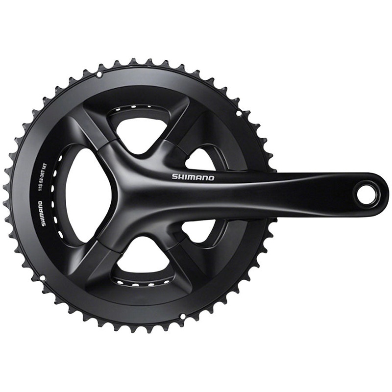 Shimano 105 FC-RS510 Crankset – 172.5mm 11-Speed 50/34t 110 Asymmetric BCD Hollowtech II Spindle Interface BLK