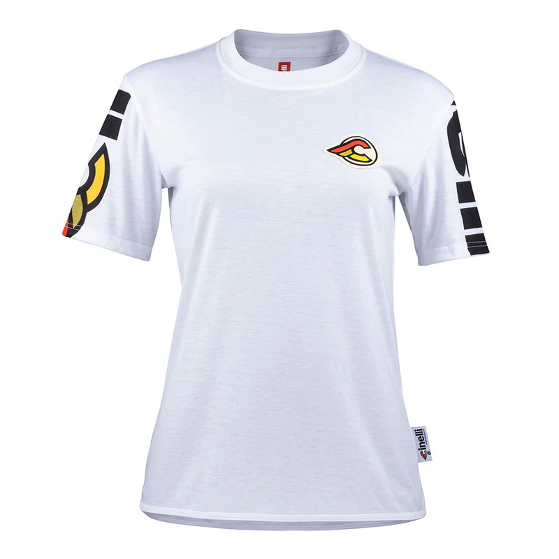 T-Shirt donna Cinelli Gravel – Bianco