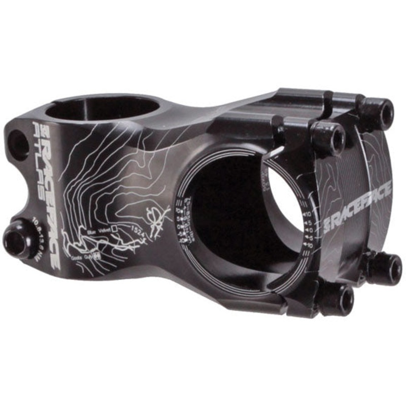 RaceFace Atlas Stem – 50mm 31.8 Clamp +/-0 1 1/8 Aluminum Black