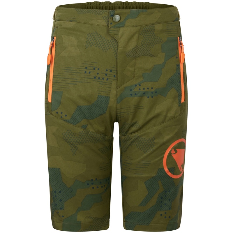 Pantaloncini bambino Endura MT500 Burner – Verde camo