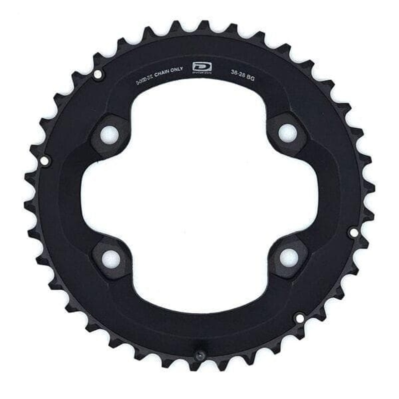 Shimano Deore FC-M6000-2 Deore 10 speed outer chainring, 38T-BG for 38-28T