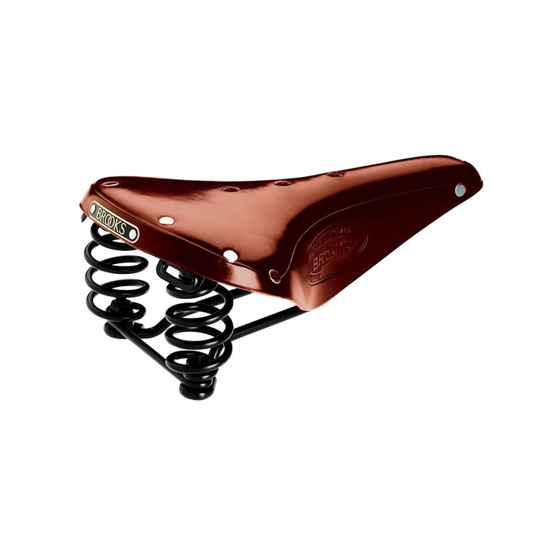 Brooks Flyer Men’s Leather Saddle (Honey) (Steel Rails) (170mm)