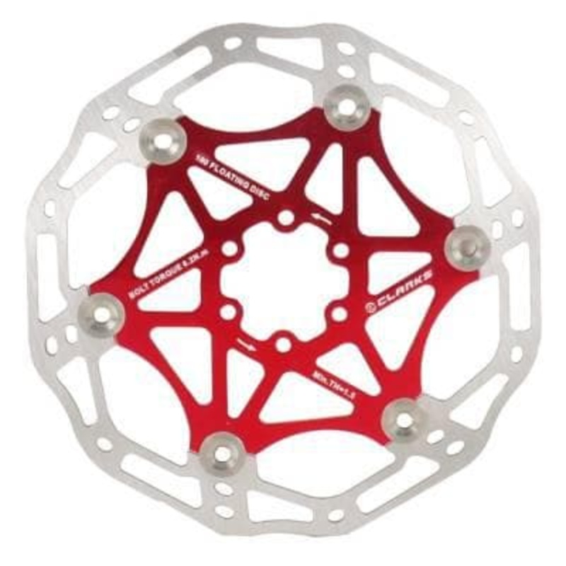 Clarks Cfr-Ar02 Floating Rotor 180Mm Red 6 Bolt
