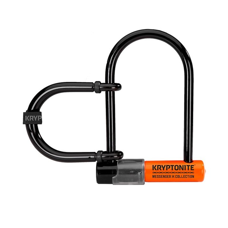 Kryptonite Messenger Mini+|Kryptonite Lock Evolution Messenger Mini+ U-Lock 95 x 165mm with 83mm x 95mm Wheel Extender Key Security Rating: 7/10