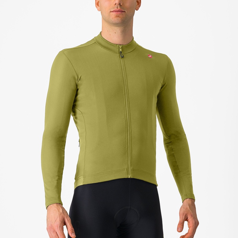 Maglia maniche lunghe Castelli Espresso Thermal – Verde