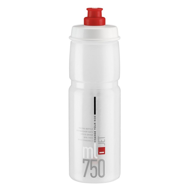 Borraccia Elite Jet Logo 750ml – Trasparente rosso