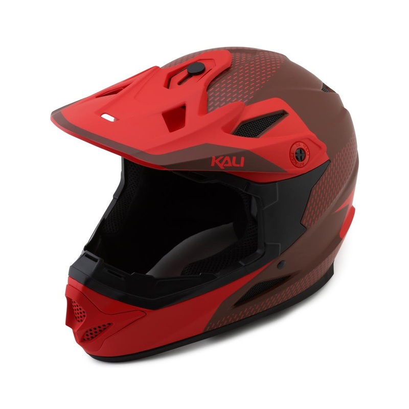 Kali Zoka Dash Full Face Helmet (Matte Red/Burgundy) (S)
