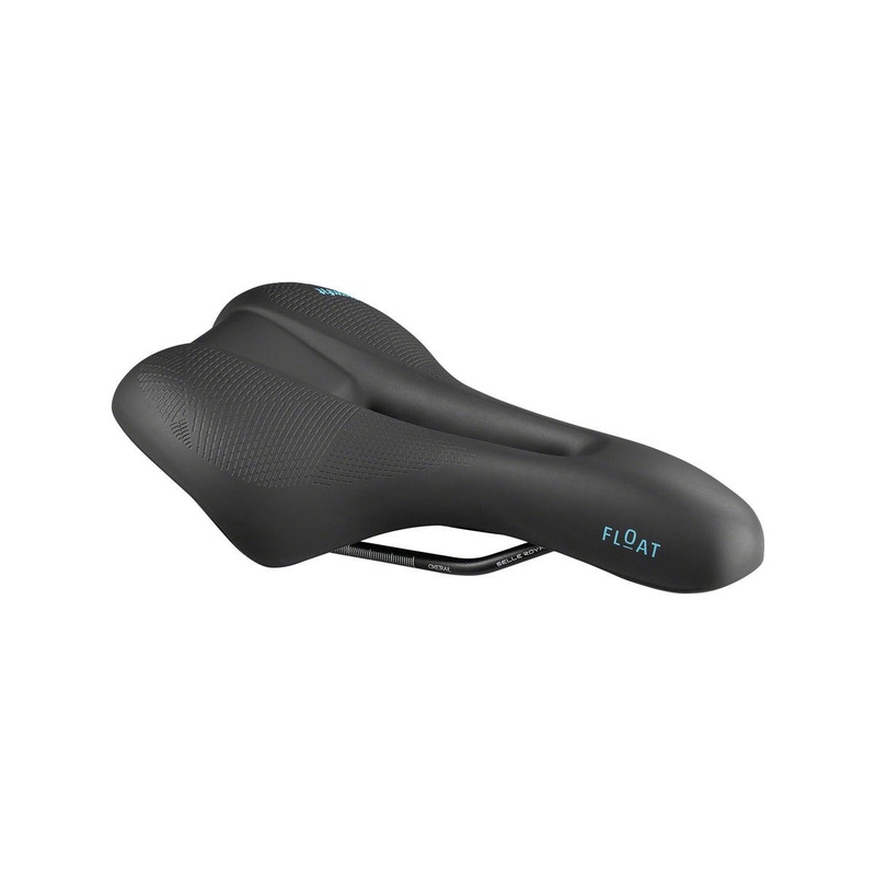Selle Royal Float Saddle (Black) (Athletic Fit) (161mm) (Steel Rails)