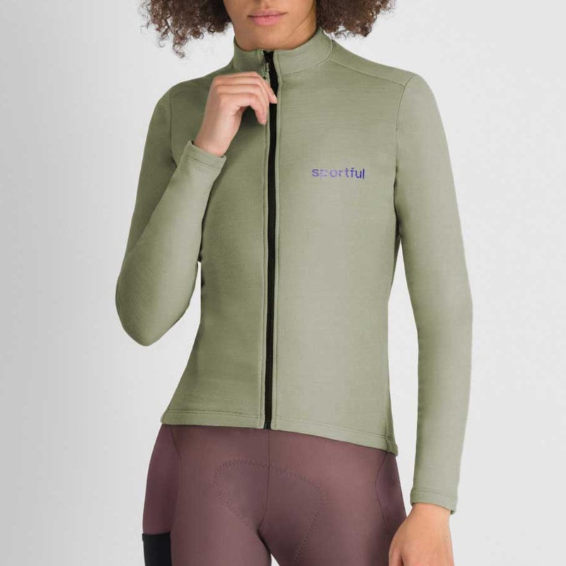 Maglia donna maniche lunghe Sportful Supergiara Wool – Verde