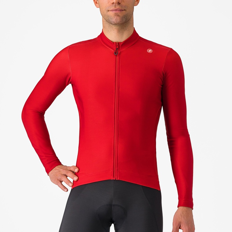 Maglia maniche lunghe Castelli Espresso Thermal – Rosso