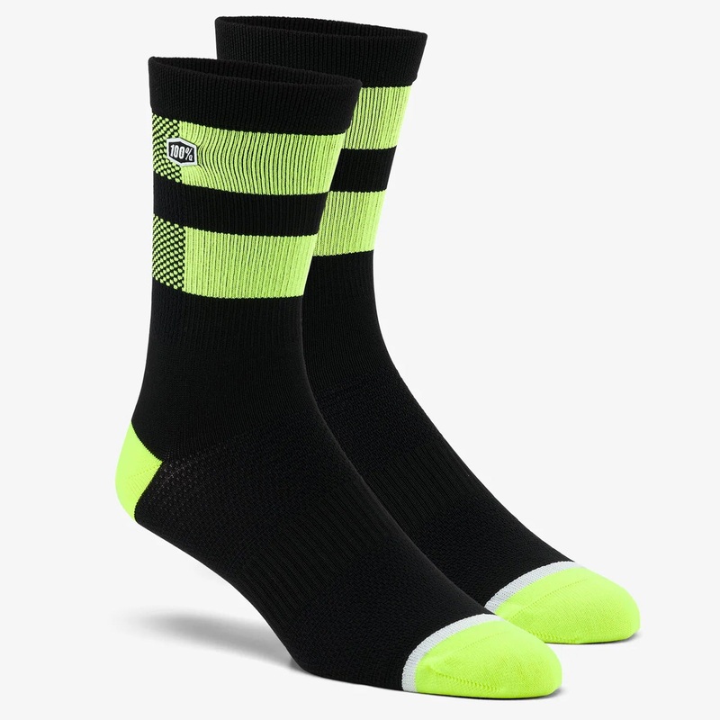 Calze 100% Flow – Nero Giallo|36-41|41-45|Nero