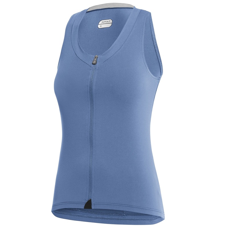 Maglia donna senza maniche Dotout Crew – Azzurro