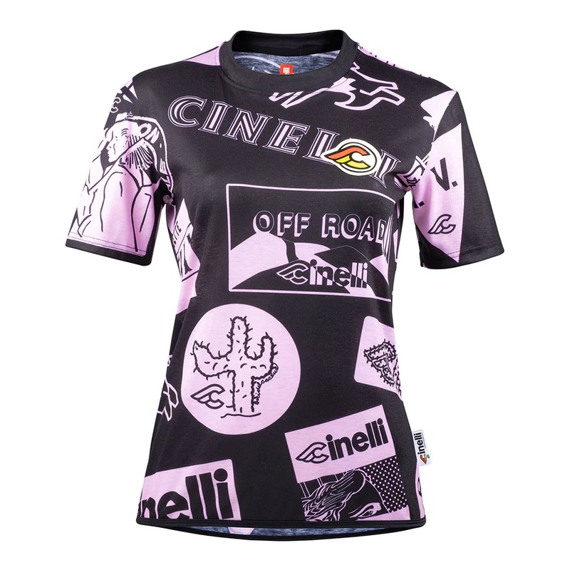 T-Shirt donna Cinelli Gravel – Nero