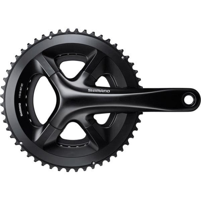 Shimano Non-Series Road FC-RS510 double chainset, 52 / 36T, for 135/142mm axle, 170mm, black