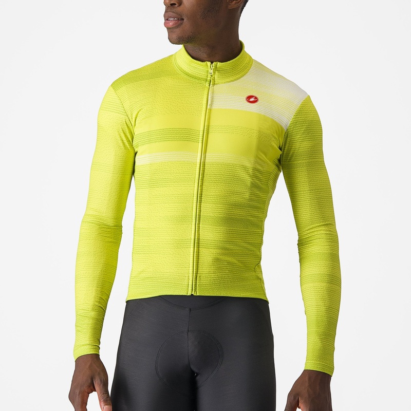 Maglia maniche lunghe Castelli Collapse – Giallo