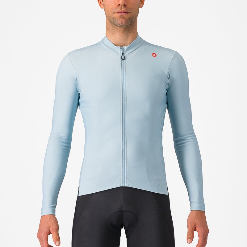 Maglia maniche lunghe Castelli Espresso Thermal – Azzurro