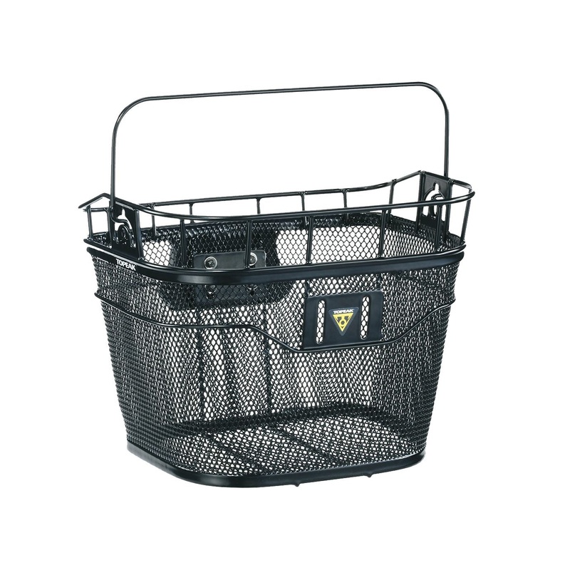 Topeak Front Basket with Fixer 3 Handlebar Bracket: Black