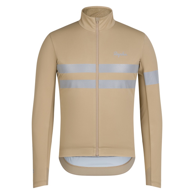 Maglia maniche lunghe Rapha Brevet Windstopper – Beige