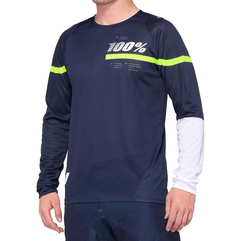 100% R-Core Jersey Dark Blue / Yellow