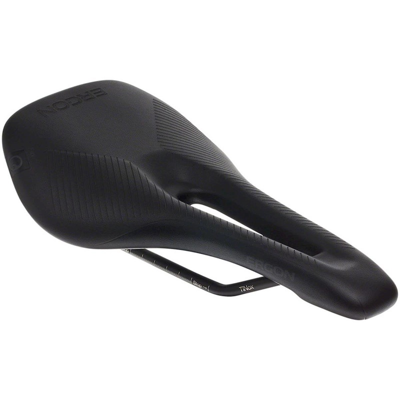 Ergon SR Pro Women’s Saddle (Black) (Titanox Rails) (S/M) (141mm)