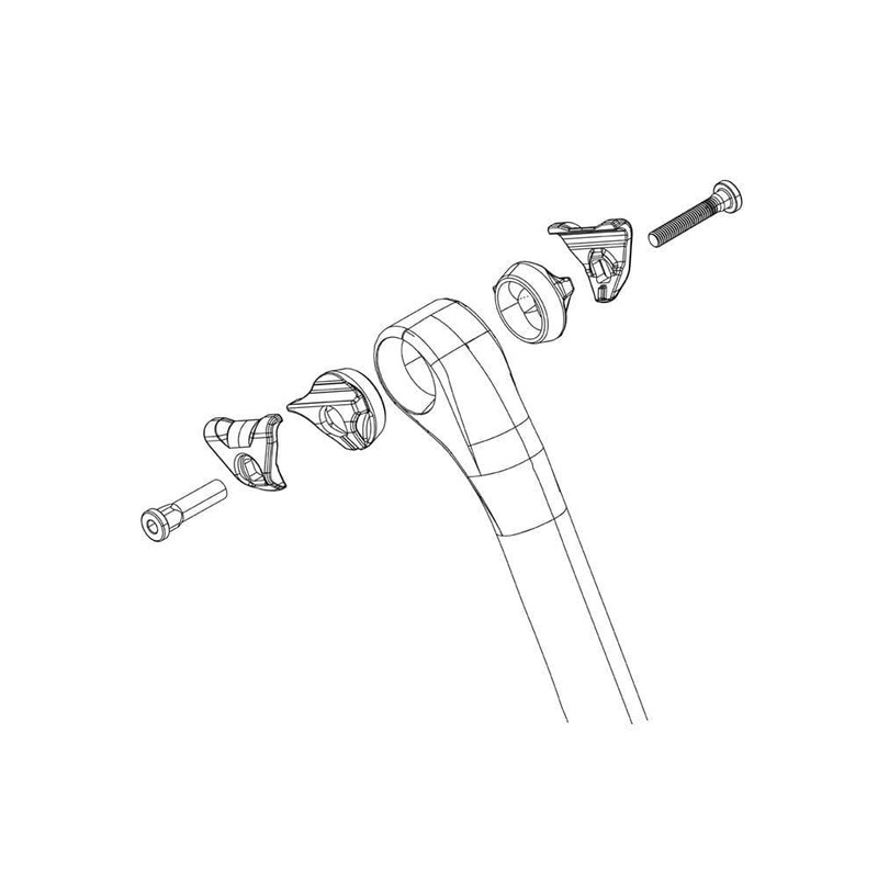 Zipp Spare – Seatpost Bolts, Nuts, Upper And Lower Clamp Service Course Sl Carbon: Black