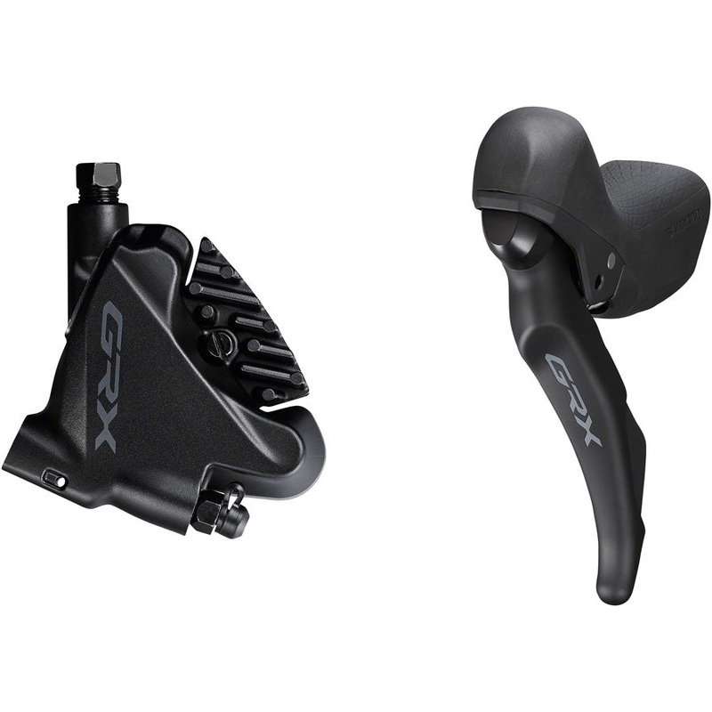 Shimano GRX ST-RX600 Shift/Brake Lever BR-RX400 Hydraulic Disc Brake Caliper – Left/Front 2x Flat Mount Caliper BLK