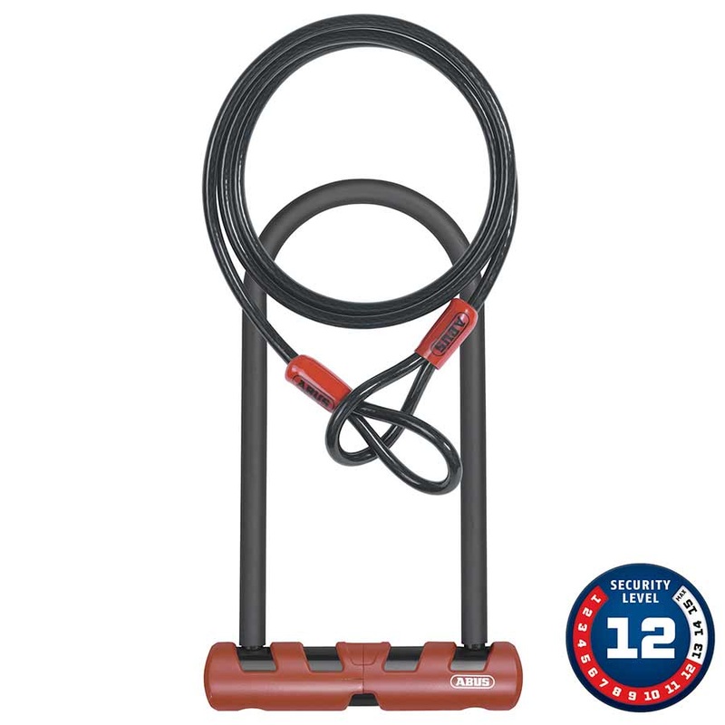 Abus Ultimate ComboPack – 420STD 9 U-lock 10mm/120cm Cable USH Bracket