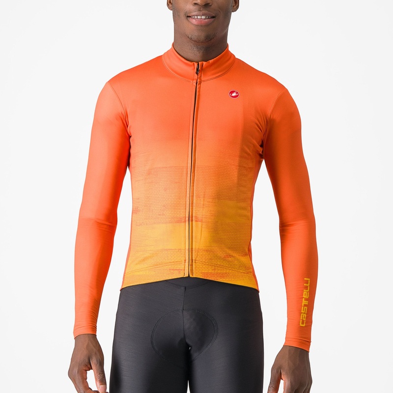 Maglia maniche lunghe Castelli Unlimited Thermal – Arancio