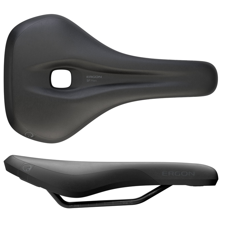 Ergon SF Saddle – Steel Black Mens Medium/Large