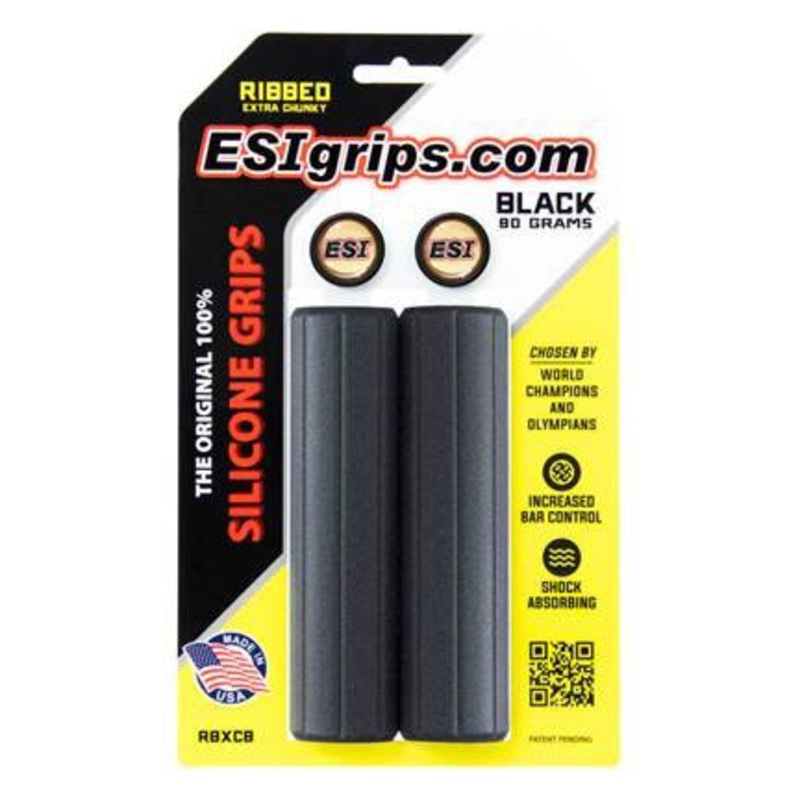 ESI Ribbed Extra Chunky Grips – Black