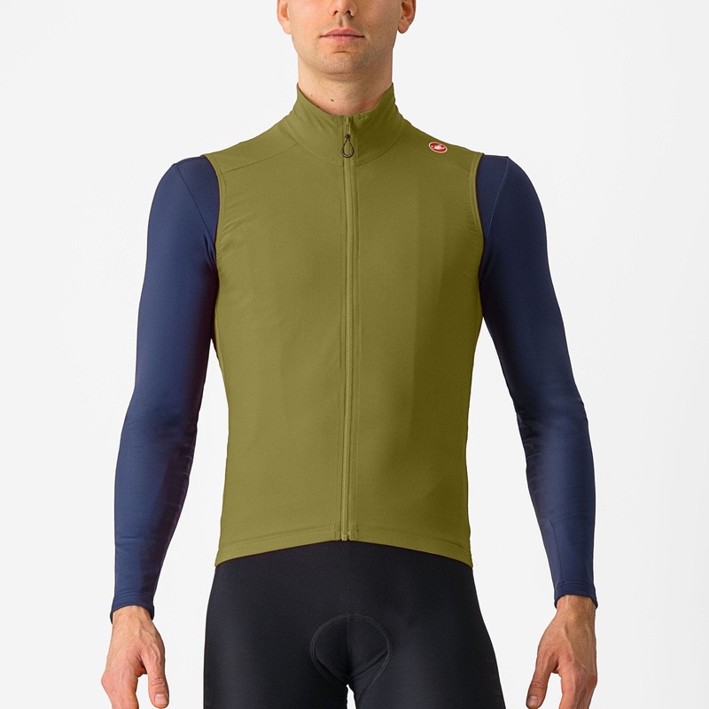 Gilet Castelli Espresso – Verde