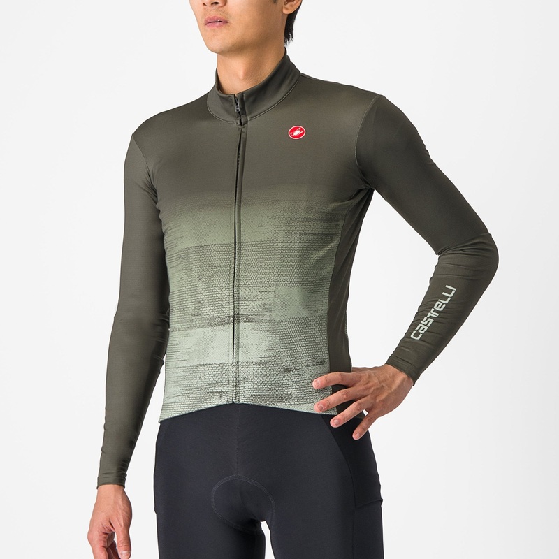 Maglia maniche lunghe Castelli Unlimited Thermal – Verde