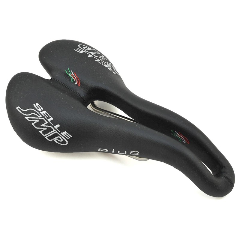 Selle SMP Plus Saddle (Black) (AISI 304 Rails) (159mm)