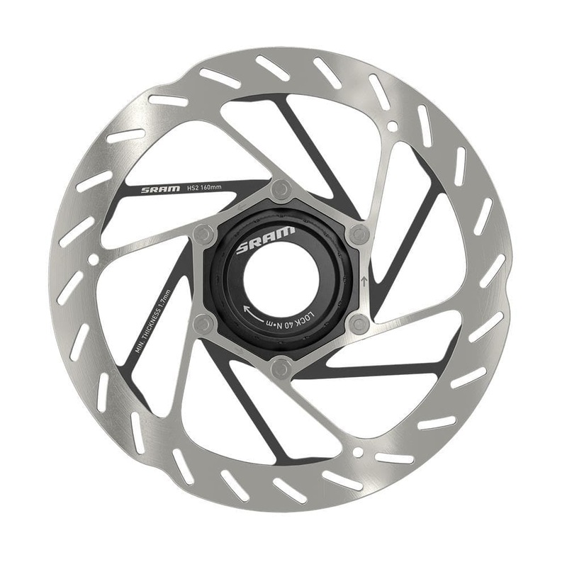 Sram Rotor – Hs2 Center Lock (Includes Lockring) Rounded: 180Mm