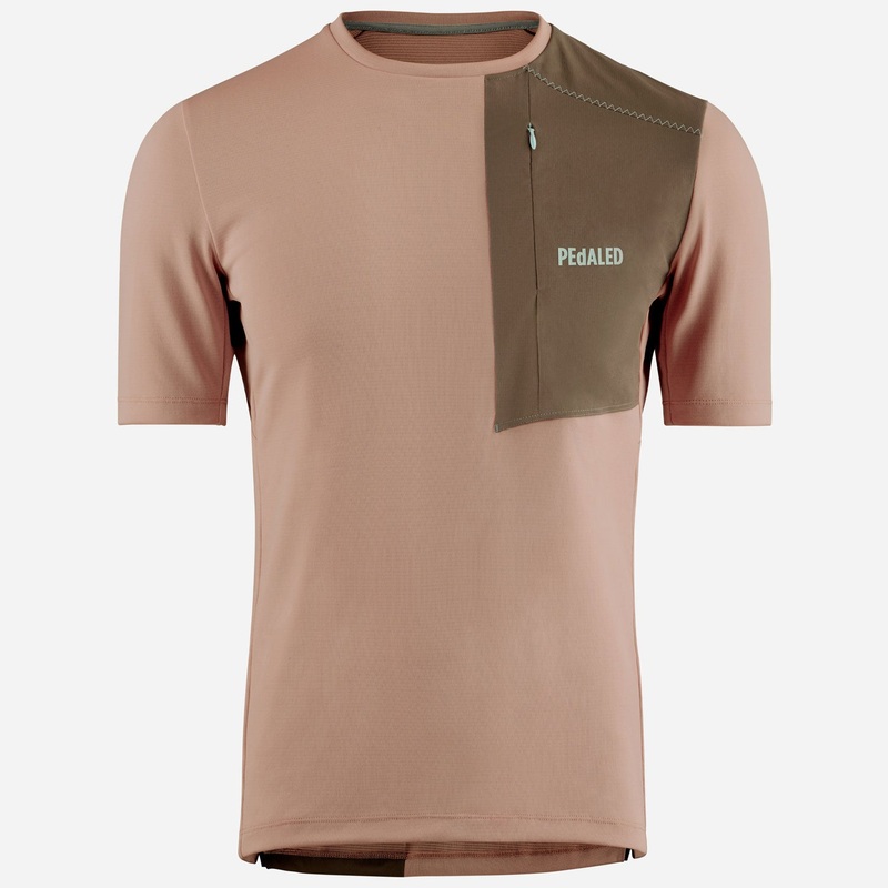 T-Shirt Pedaled Odyssey Merino – Marrone