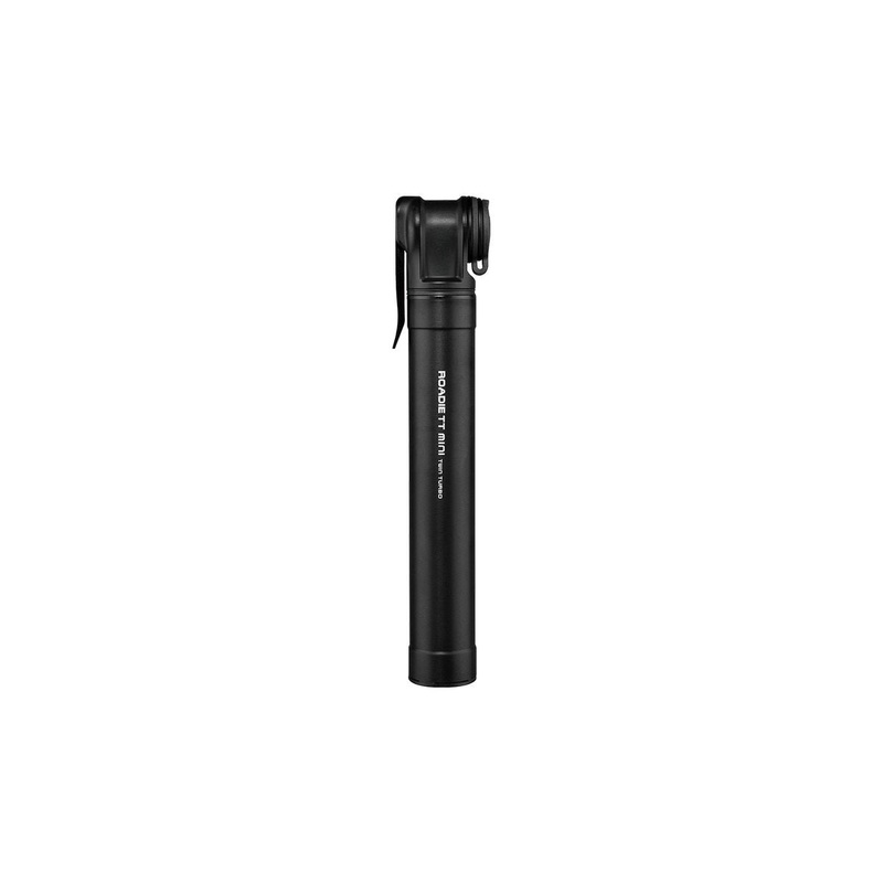 Topeak Roadie TT Mini|Topeak Pump Roadie TT Mini Twin turbo 160psi/11bar 165mm Black