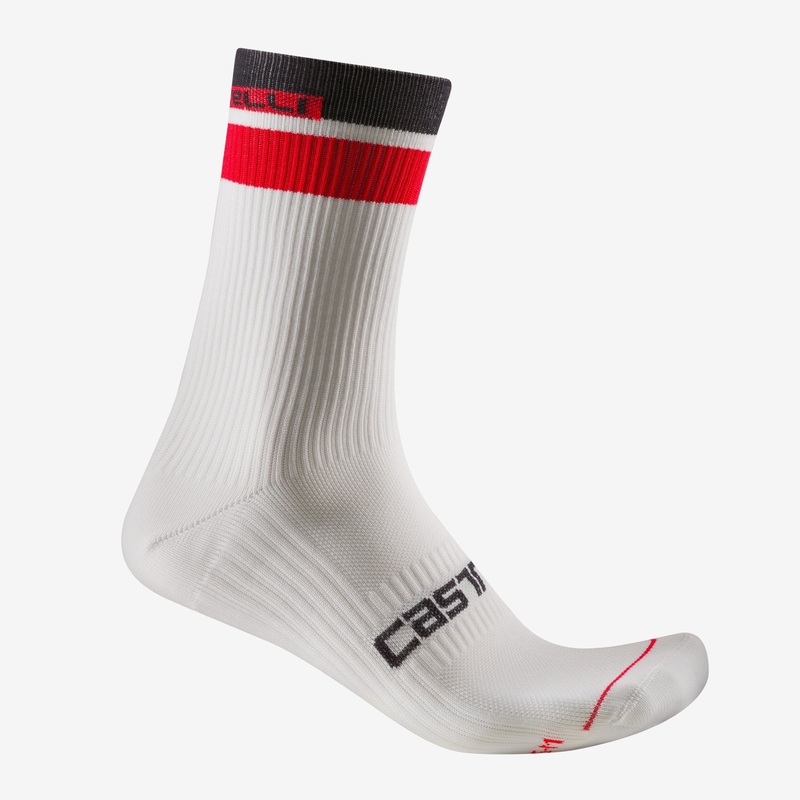 Calze Castelli Gara Thermal 18 – Bianco
