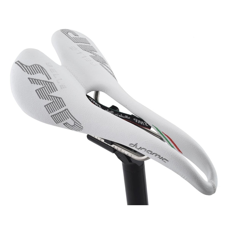 Selle SMP Dynamic Saddle (White) (AISI 304 Rails) (138mm)