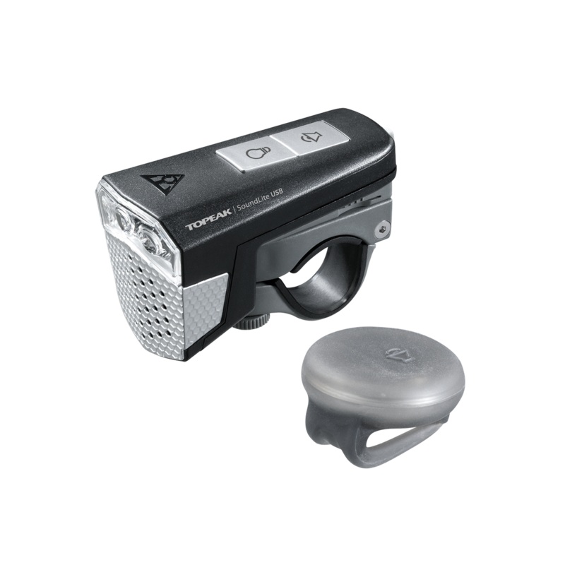 Topeak Soundlite USB|Topeak Light & Horn Soundlite USB 70 Lumens
