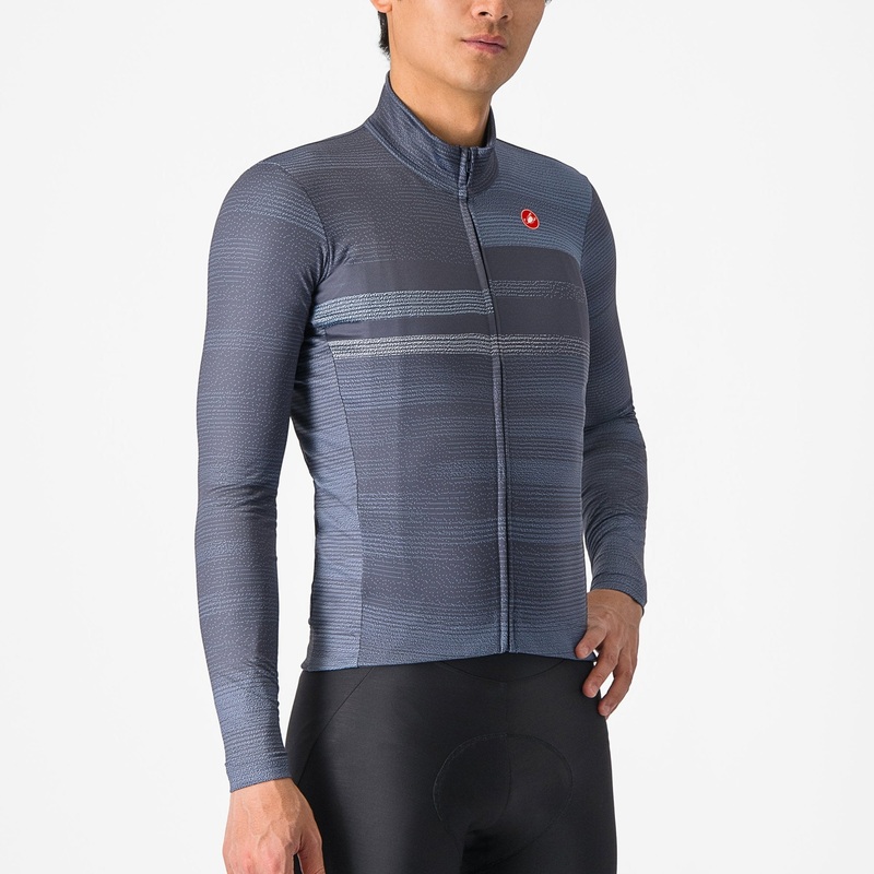 Maglia maniche lunghe Castelli Collapse – Blu