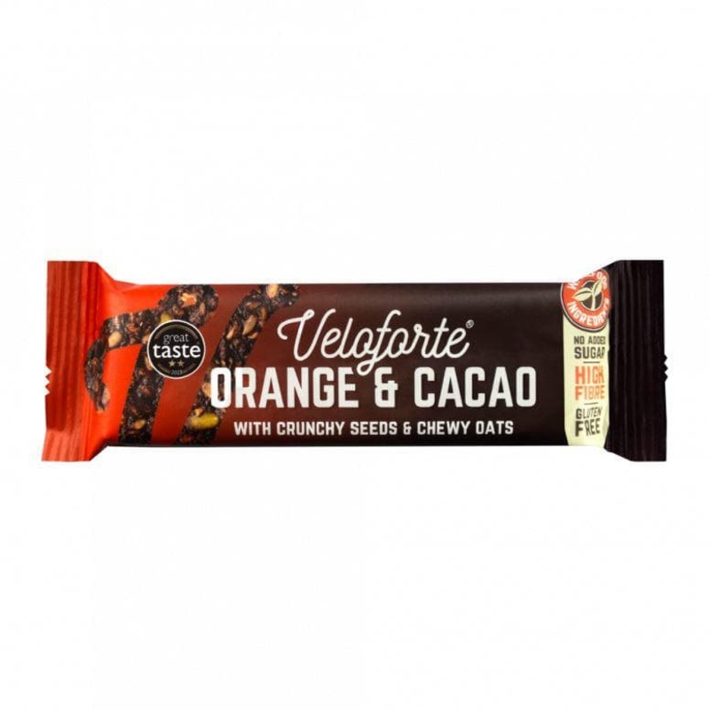 Veloforte Oat Snack Bars – Orange & Cacao