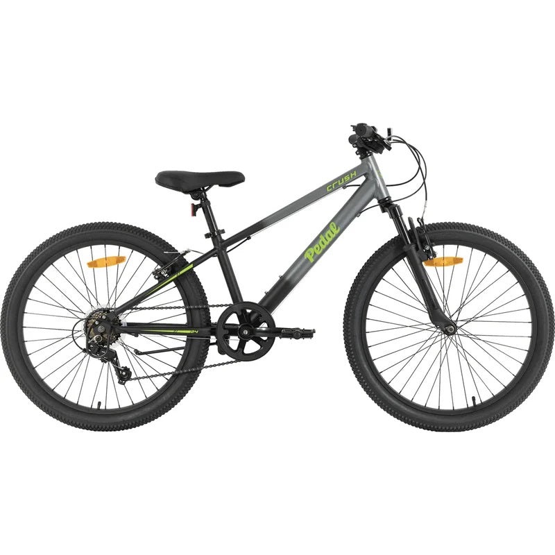2025 PEDAL CRUSH 24|KIDS 24″ WHEELS (9-12 Years old)|GREY/BLACK FADE