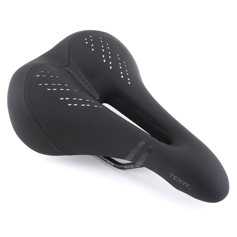 Terry Men’s Liberator Y Gel Italia Saddle (Black) (Steel Rails) (173mm)