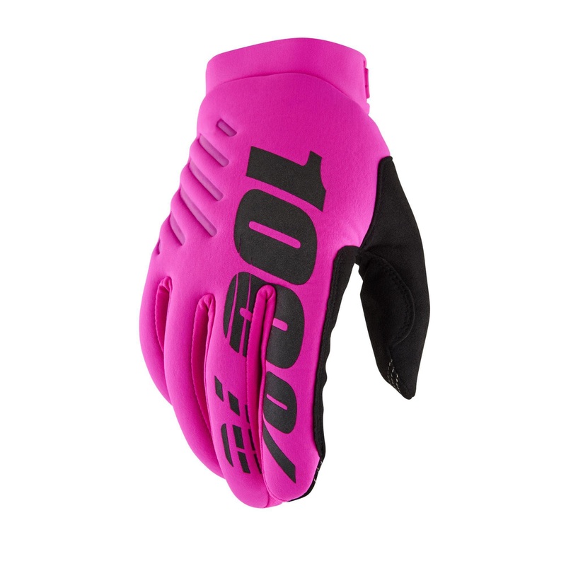 100% Brisker Cold Weather Glove – Neon Pink