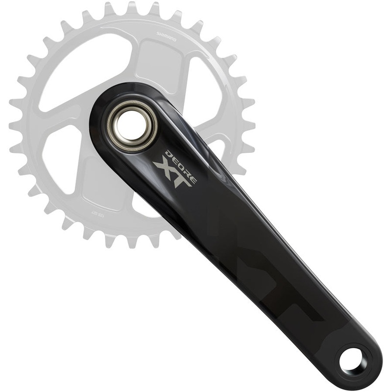 Shimano Deore XT FC-M8200 Crankset – 160mm 1x Direct Mount Hollowtech II Hollow-Forged Crankarms BLK