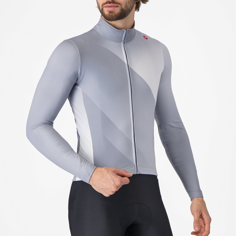 Maglia maniche lunghe Castelli Amplify – Grigio