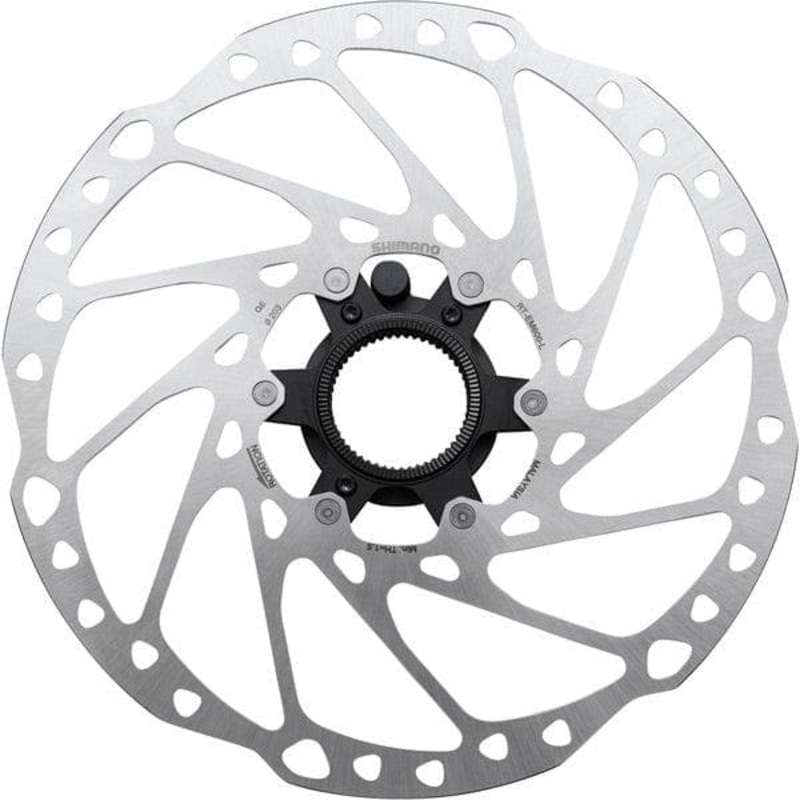 Shimano STEPS RT-EM600 Steps Center Lock disc rotor, external lockring and magnet – 203 mm