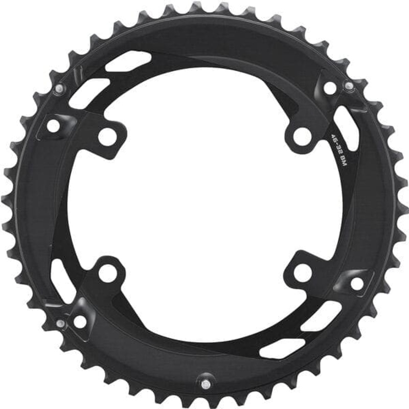 Shimano CUES FC-U6010-2 CUES 11 speed double outer chainring, 46T for 46-32T